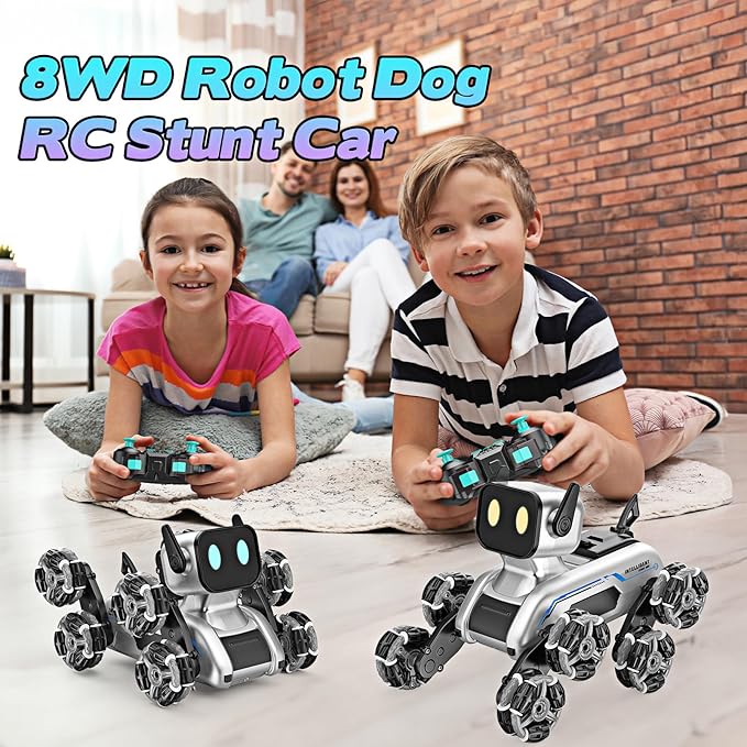 Remote Control Robot Dog Car with Lights and Sound